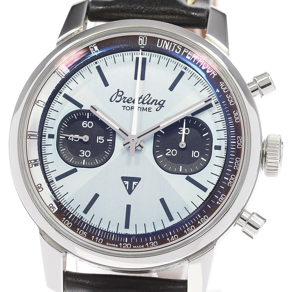 BREITLING TOP TIME CHEVROLET CORVETTE CHRONOGRAPH AT WATCH WRIST WATCH: BREITLING top time chevrolet corvette Chronograph AT Watch Wrist Watch Brand: BREITLING Type: Wristwatch Material: Band Material leather, Case Material Stainless Steel Color: Band Color black, Case