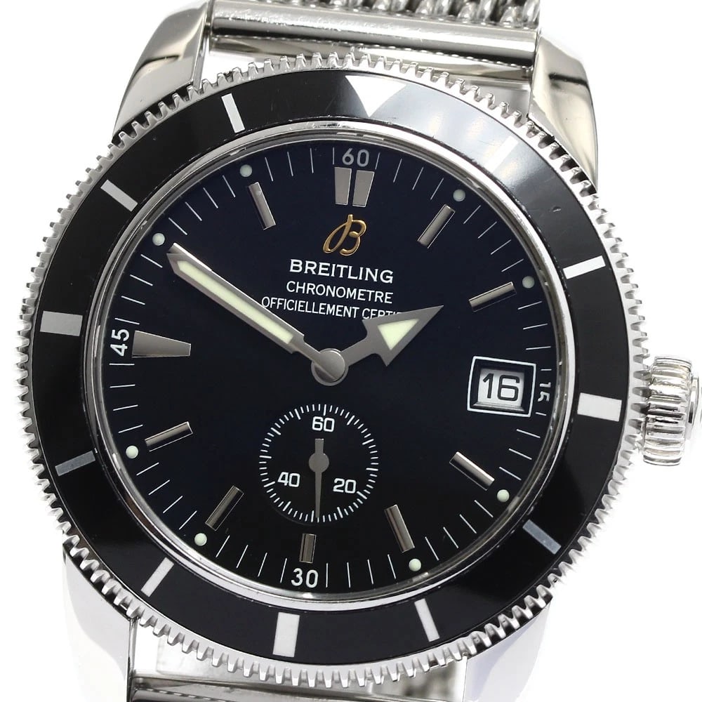 BREITLING SUPER OCEAN HERITAGE 38 DATE AUTOMATIC WATCH WRIST WATCH: BREITLING Super Ocean Heritage 38 Date Automatic Watch Wrist Watch Brand: BREITLING Type: Wristwatch Material: Band Material Stainless Steel, Case Material Stainless Steel Color: Band Color Silver,