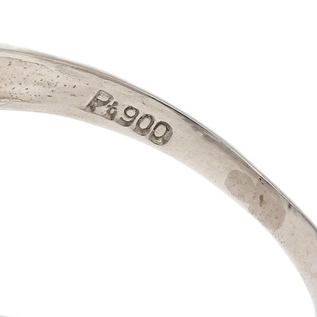 RING PT900 DIAMOND SILVER - 3