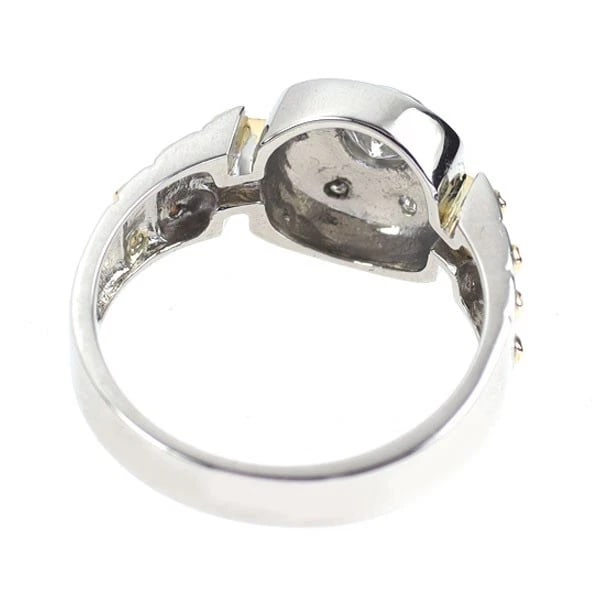 PT900/K18YG DIAMOND RING - 2