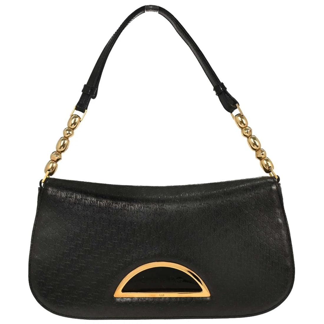 CHRISTIAN DIOR GRAY TROTTER MALICE HANDBAG: Christian Dior Gray Trotter Malice Handbag Brand: Dior Type/Style: Top Handle Bag Material: Leather Color: Gray, Black Size: W 10.2 x H 5.9 x D 1.6 " Handle Drop. 6.7 " Accessories: None A