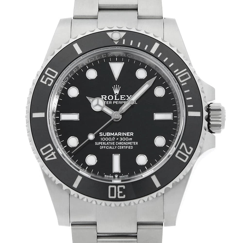 ROLEX SUBMARINER NO DATE BLACK SECOND HAND WRIST WATCH: ROLEX SUBMARINER No Date black second hand Wrist Watch Brand: ROLEX Type: Wrist watch Material: Band Material Stainless Steel, Case Material Stainless Steel Color: Black Size: Case:W41mm Circumfer