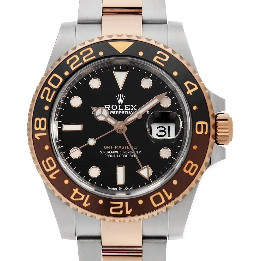 ROLEX GMT MASTER II BLACK SECOND HAND WRIST WATCH (1 of 5)