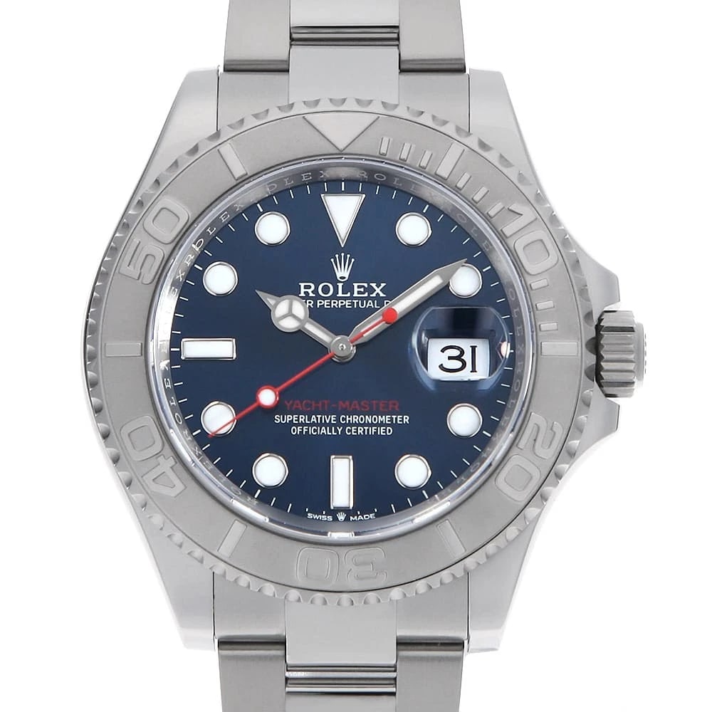 ROLEX YACHT MASTER 40 BLUE SECOND HAND WRIST WATCH: ROLEX Yacht master 40 blue second hand Wrist Watch Brand: ROLEX Type: Wrist watch Material: Band Material Stainless Steel, Case Material Stainless Steel Color: Blue Size: Case:W40mm Circumference