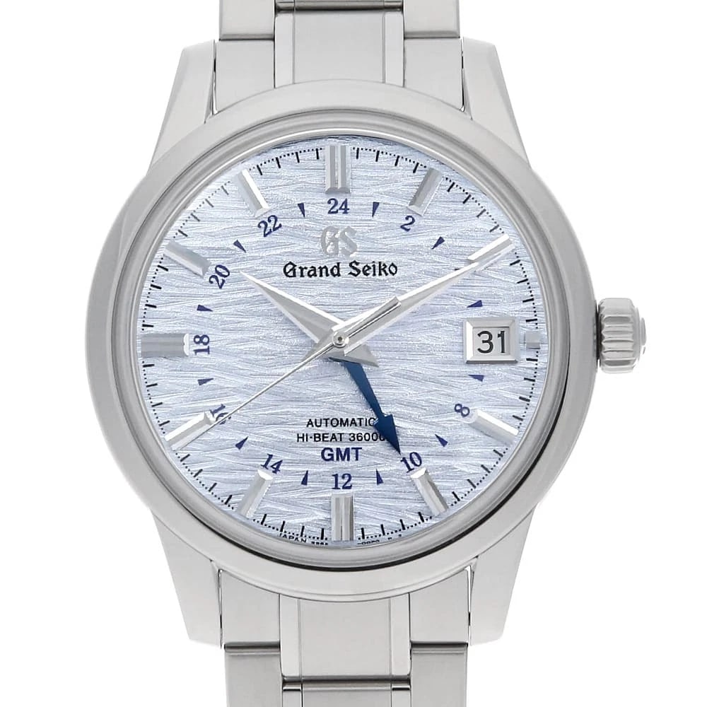 GRAND SEIKO ELEGANCE COLLECTION MASTER SHOP WRIST WATCH: Grand Seiko Elegance Collection Master Shop Wrist Watch Brand: Grand Seiko Type: Wrist watch Material: Band Material Stainless Steel, Case Material Stainless Steel Color: Blue Size: Case:W39.5mm C