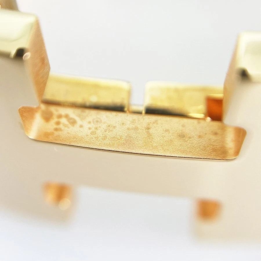 HERMES CLICK CLACK GM GOLD PLATED BANGLE - 5