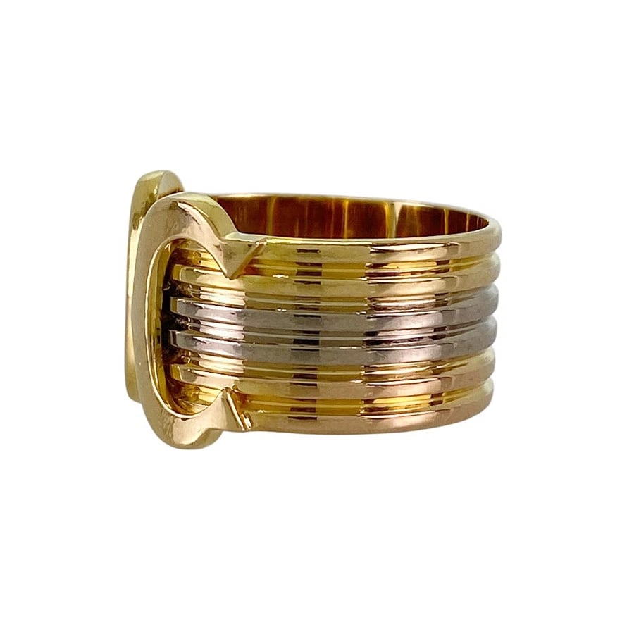CARTIER 2C TRINITY YELLOW GOLD RING - 2