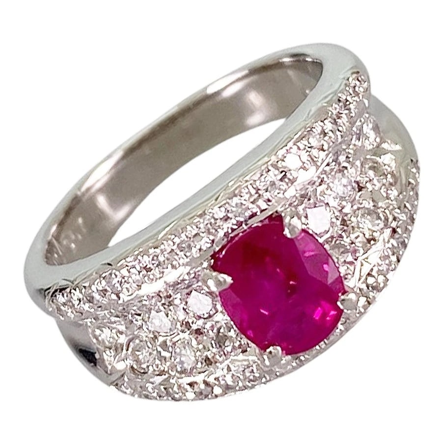 RING PLATINUM RUBY DIAMOND (1 of 7)