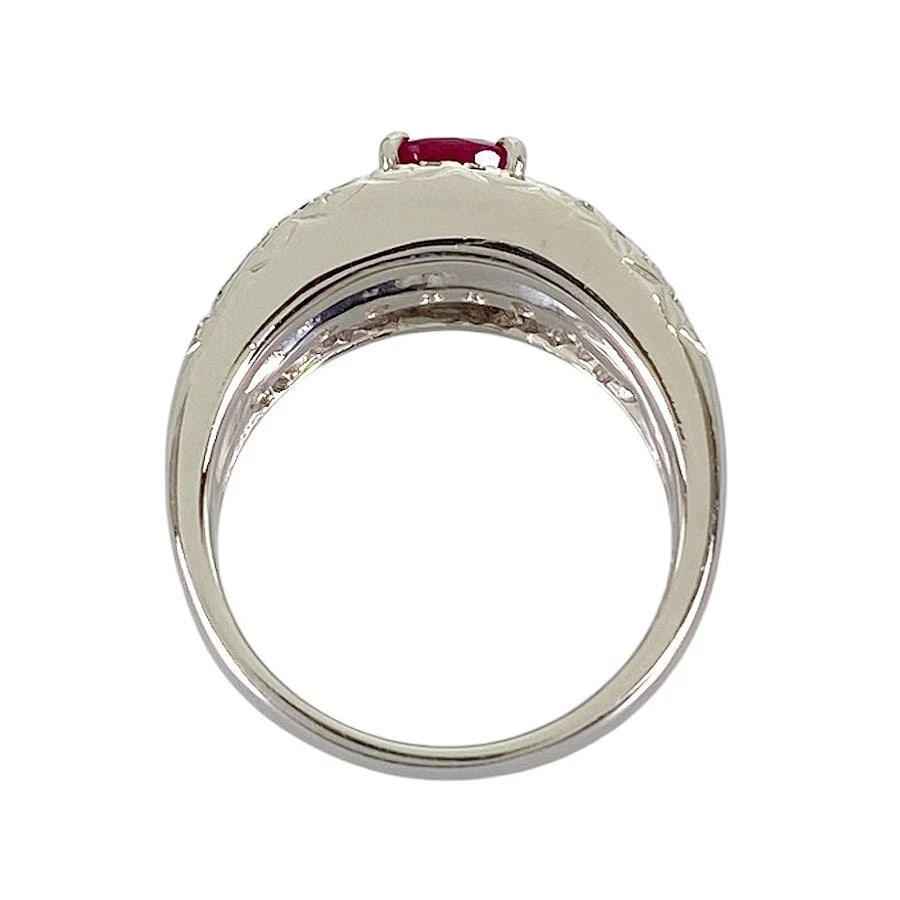 RING PLATINUM RUBY DIAMOND - 2