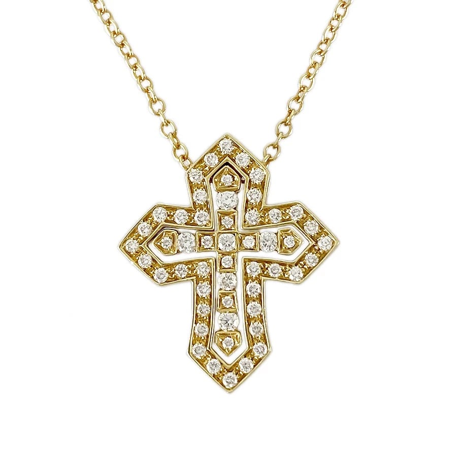 DAMIANI BELLE EPOQUE CROWNYELLOW GOLD DIAMOND NECKLACE: Damiani Belle Epoque CrownYellow gold Diamond Necklace Brand: Damiani Type/Style: Necklace Material: 18K Yellow Gold, Color: Gold Size: Top size:19.5mm×16.6mm Necklace full length:55cm 