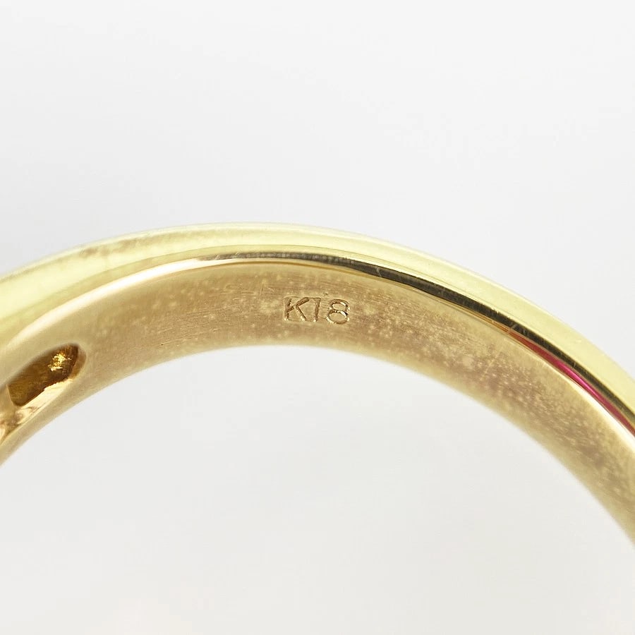 RING YELLOW GOLD RUBY DIAMOND - 5