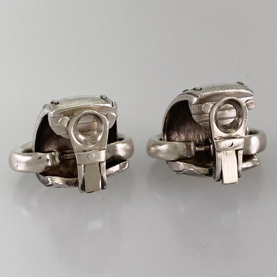 HERMES SILVER EARRING - 3