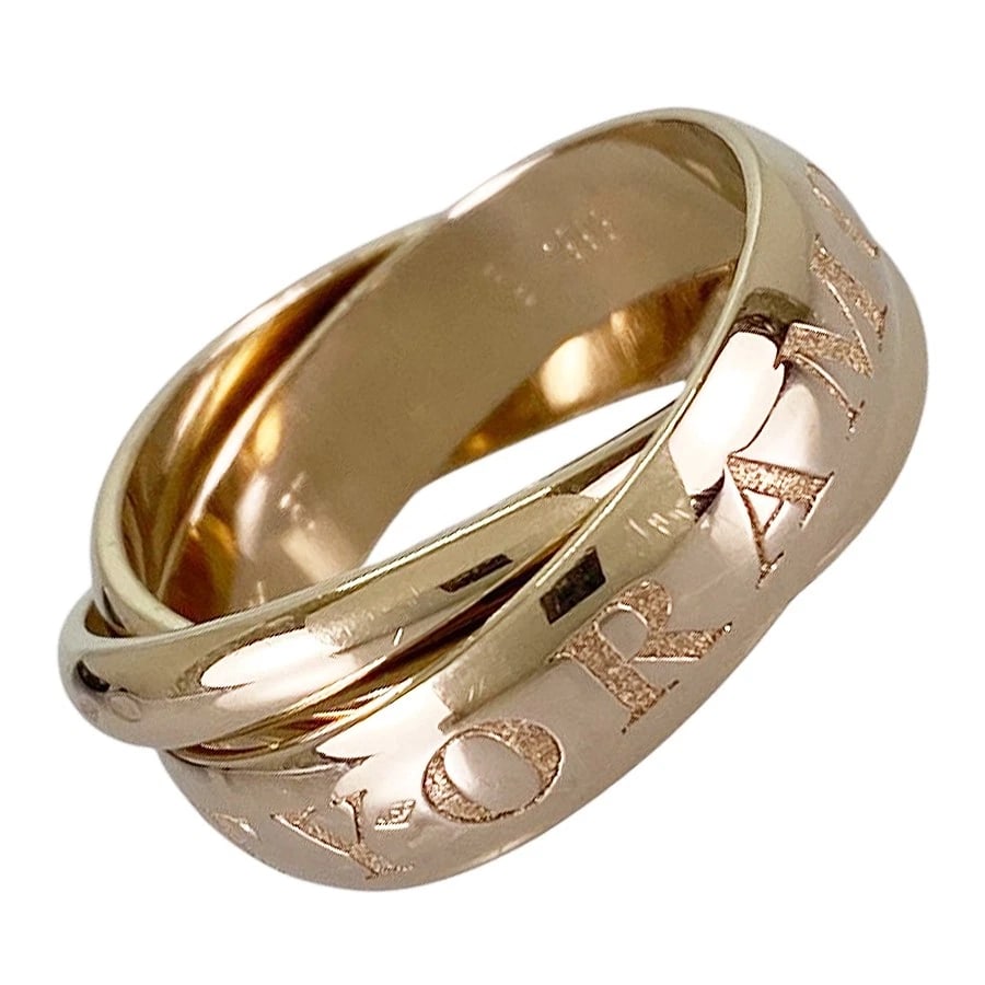 CARTIER TRINITY WHITE GOLD RING: Cartier Trinity White gold Ring Brand: Cartier Type/Style: Ring Material: 18K White Gold, Color: Silver Size: US:8-8.5 Accessories: None Accessories Notice: When purchasing pre-owned goods,