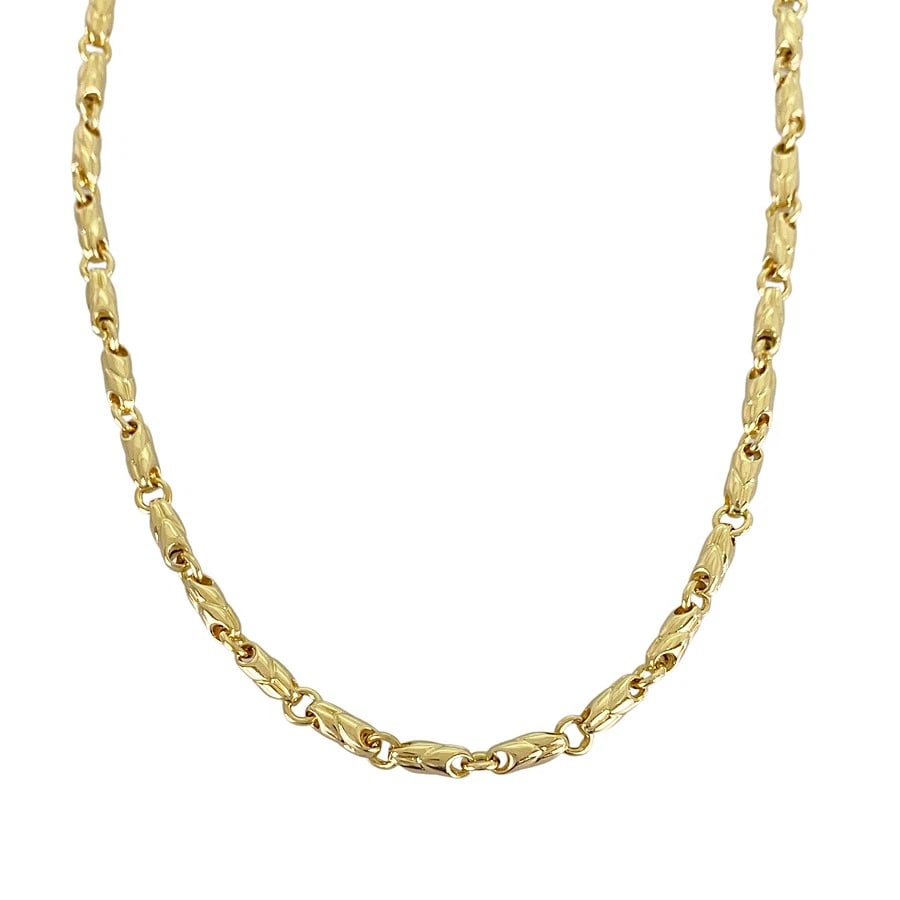 BVLGARI PASSO DOPPIO YELLOW GOLD NECKLACE: BVLGARI Passo Doppio Yellow gold Necklace Brand: BVLGARI Type/Style: Necklace Material: 18K Yellow Gold, Color: Gold Size: Necklace full length:39cm Accessories: None Accessories Notice: Wh