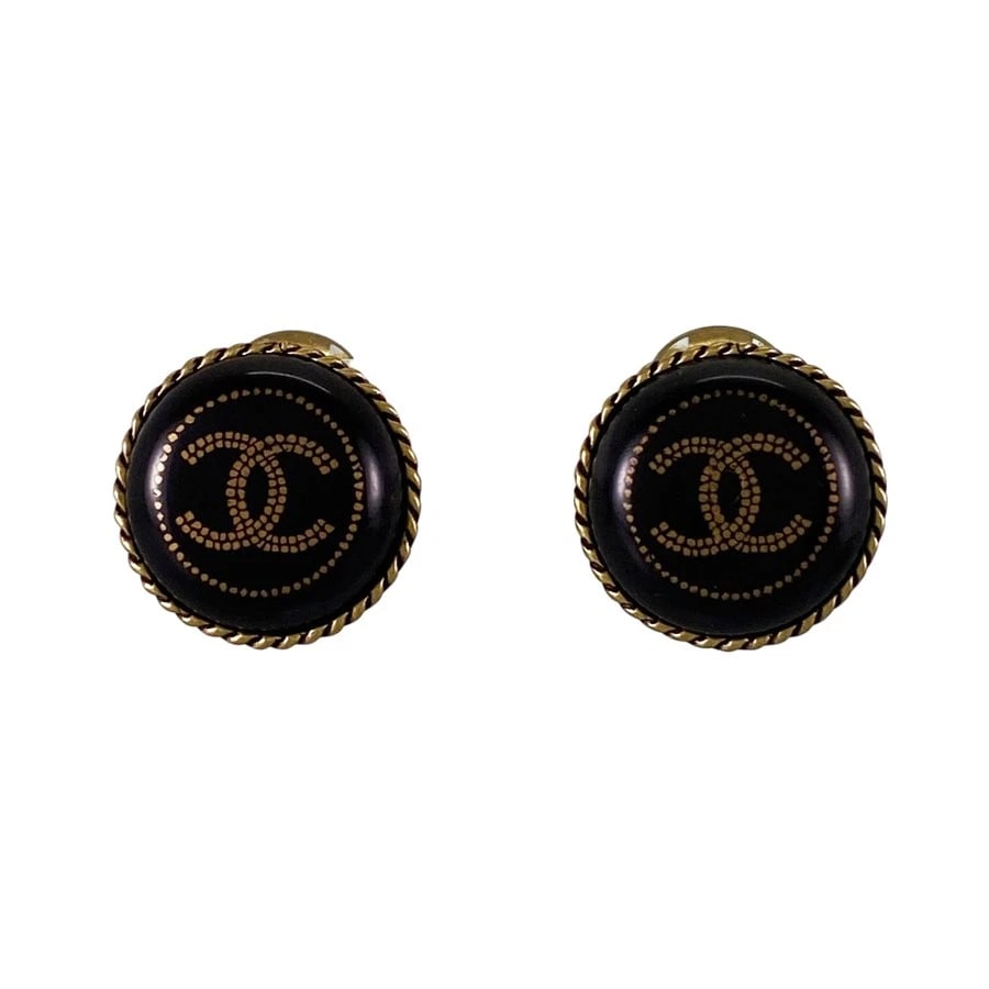 CHANEL GOLD PLATED EARRING: CHANEL Gold plated Earring Brand: CHANEL Type/Style: Earring Material: Gold Plated, Color: Gold Size: Top size:19.2mm Accessories: None Accessories Notice: When purchasing pre-owned goods,