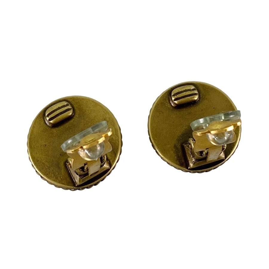 CHANEL GOLD PLATED EARRING - 2