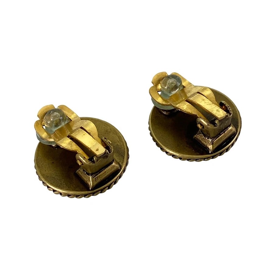 CHANEL GOLD PLATED EARRING - 3
