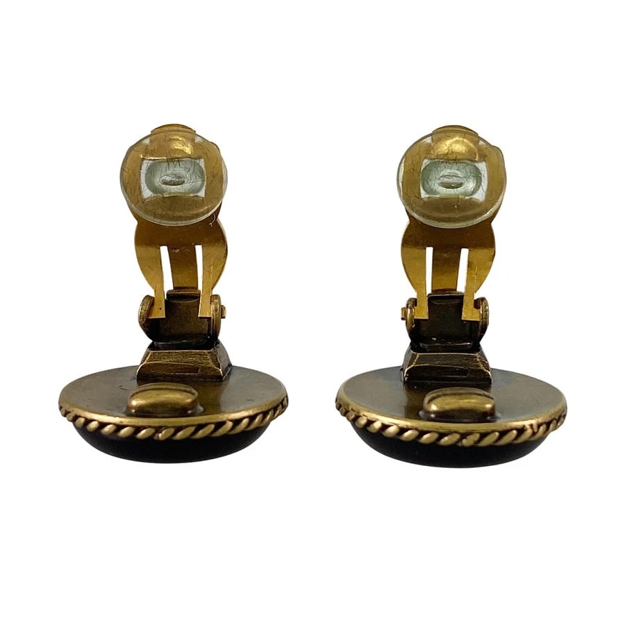 CHANEL GOLD PLATED EARRING - 4