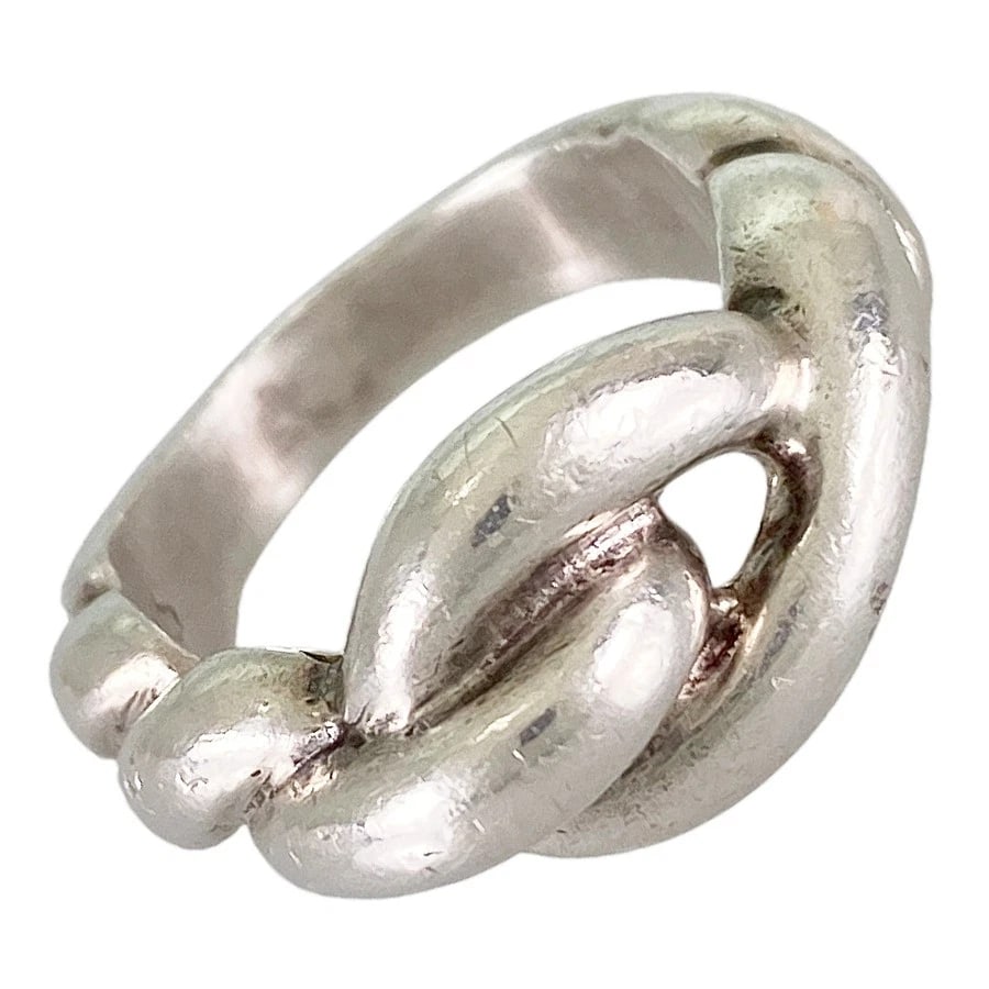 HERMES TORSADE SILVER RING (1 of 8)