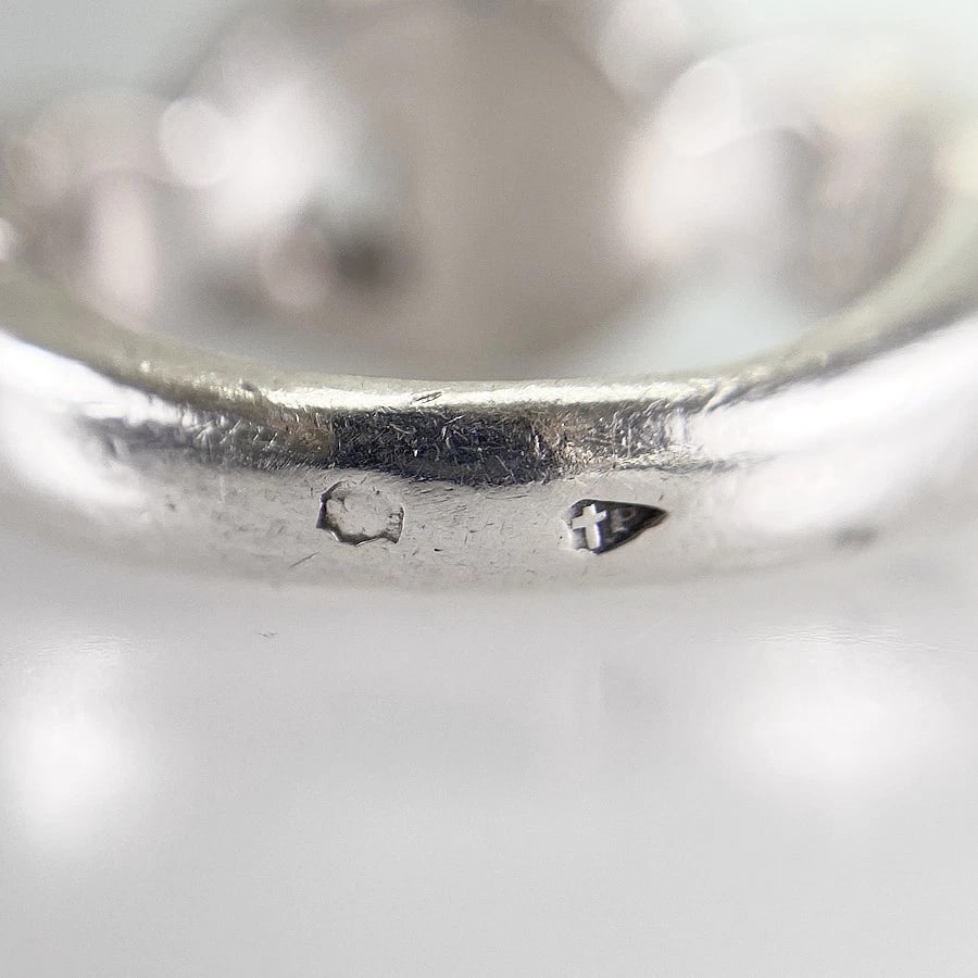 HERMES TORSADE SILVER RING - 6