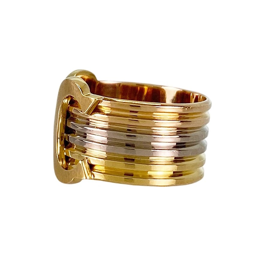 CARTIER C2 YELLOW GOLD RING: Cartier C2 Yellow gold Ring Brand: Cartier Type/Style: Ring Material: 18K Yellow Gold K18WG 18K Pink Gold, Color: Gold Size: US:6 Accessories: None Accessories Notice: When purchasing
