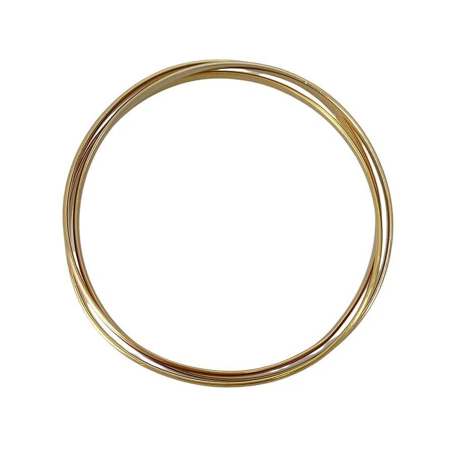 CARTIER TRINITY YELLOW GOLD BANGLE - 3