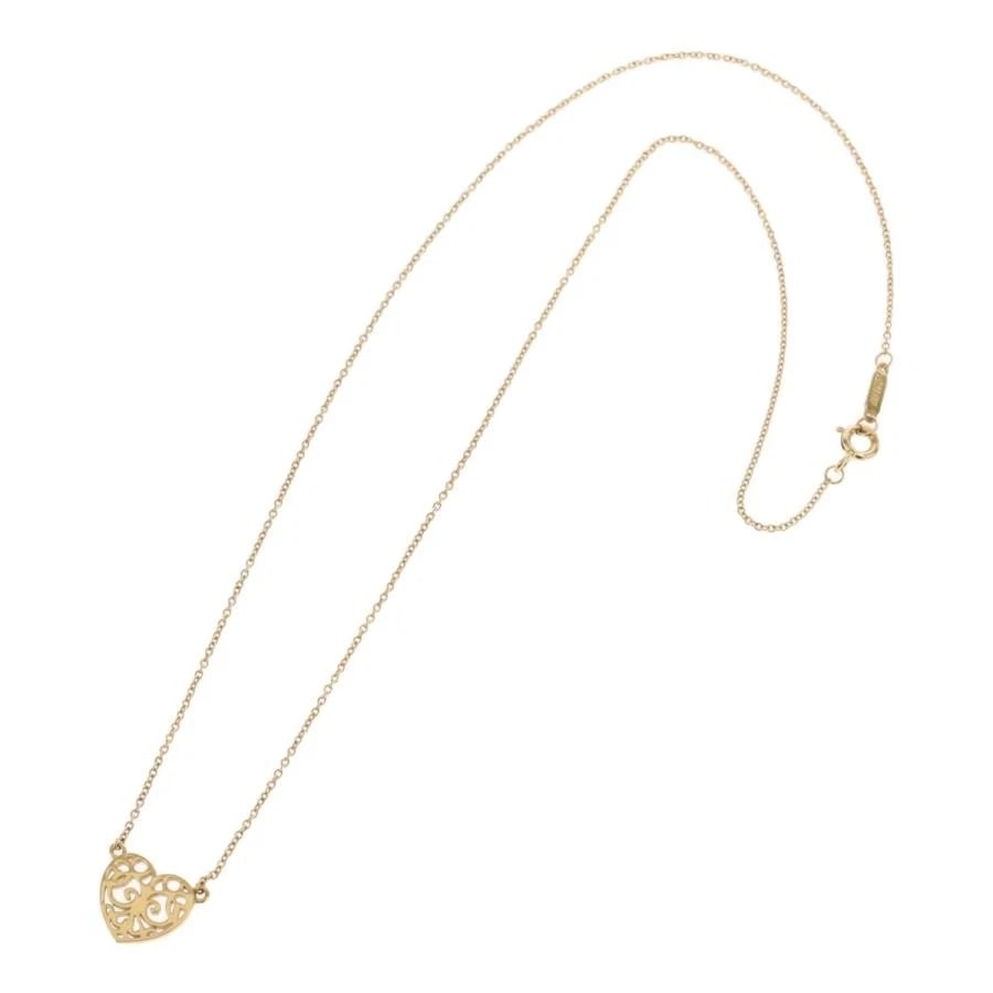 TIFFANY & CO. ENCHANTED HEART K18YG LADIES NECKLACE: Tiffany & Co. Enchanted Heart K18YG Ladies Necklace Brand: Tiffany & Co. Type/Style: Necklace Material: Metal Purity K18, Metal Yellow Gold, Color: Yellow Gold Size: TOP width: approx. 11.43 x 10.