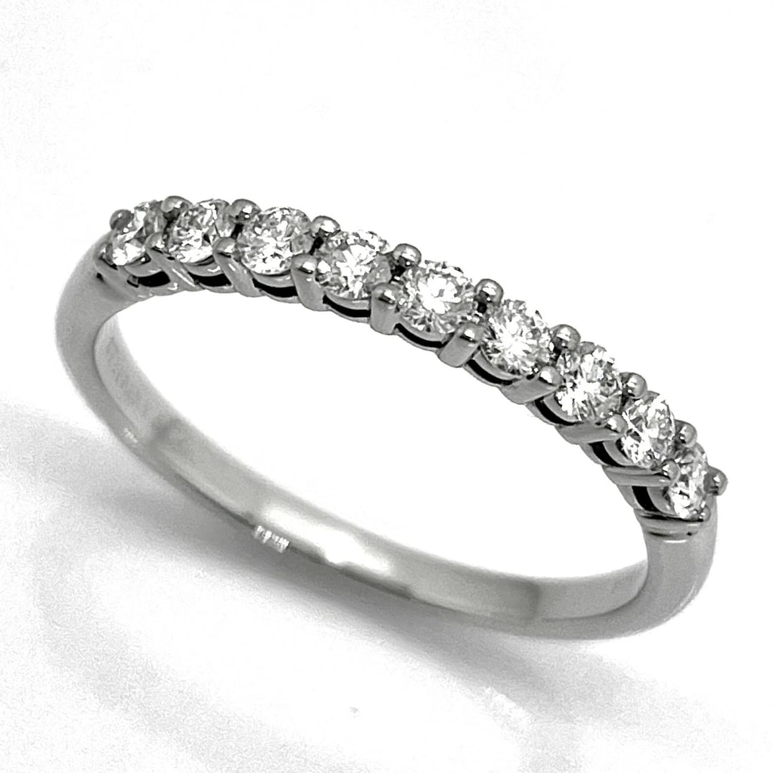 TIFFANY & CO. EMBRACE BAND DIAMOND PT950 RING: Tiffany & Co. Embrace Band Diamond Pt950 Ring Brand: Tiffany & Co. Type/Style: Ring Material: Metal Purity Pt950, Metal Platinum, Main Stone/Creation Natural Color: Platinum Size: US 5.5-6 Access