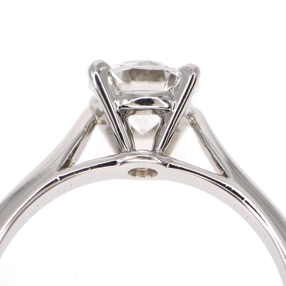 CARTIER PT950 SOLITAIRE RING - 3