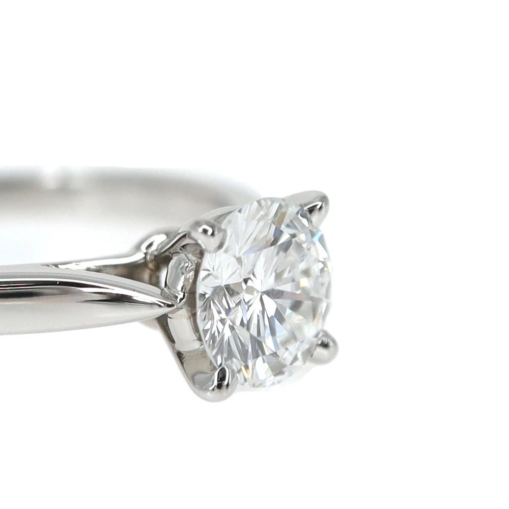 CARTIER PT950 SOLITAIRE RING - 4
