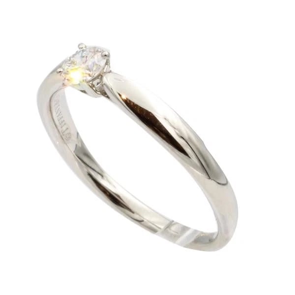 TIFFANY & CO. DIAMOND PLATINUM WOMEN'S RING: Tiffany & Co. Diamond Platinum Women's Ring Brand: Tiffany & Co. Type/Style: Ring Material: Metal Purity Pt950, Metal Platinum, Main Stone/Creation Natural Color: Platinum Size: US 6.5 