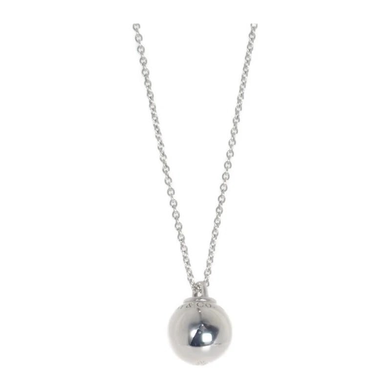 TIFFANY & CO. HARDWARE BALL 925 SILVER NECKLACE: Tiffany & Co. Hardware Ball 925 Silver Necklace Brand: Tiffany & Co. Type/Style: Necklace Material: Metal Purity 925, Metal Silver, Main Stone/Creation Natural Color: Silver Size: chain