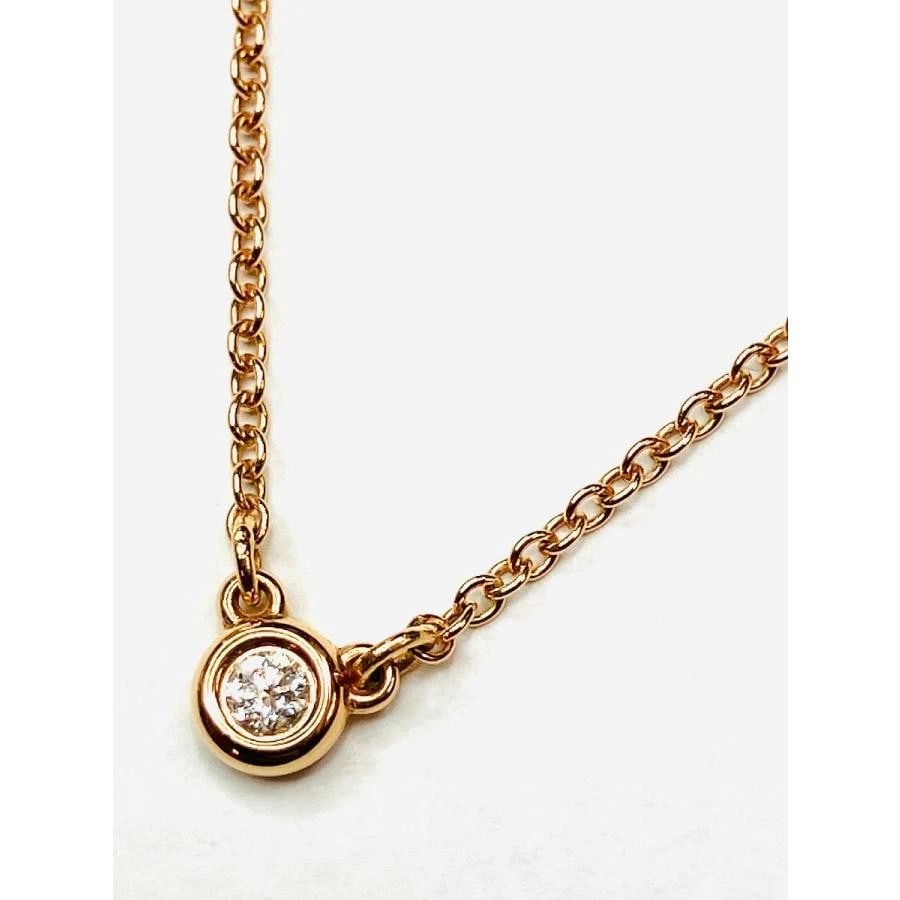 TIFFANY & CO. DIAMOND K18 NECKLACE: Tiffany & Co. Diamond K18 Necklace Brand: Tiffany & Co. Type/Style: Necklace Material: Metal Purity K18, Metal Gold, Main Stone/Creation Natural Color: Gold Size: Chain length: Approx. 40cm Acces