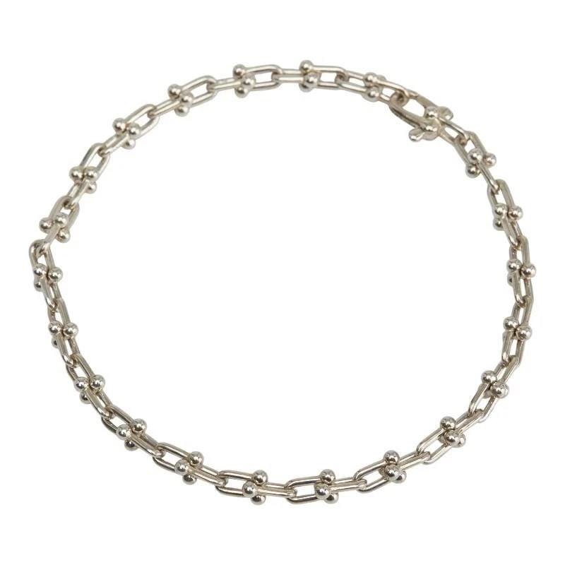 TIFFANY & CO. HARDWEAR MICROLINK SILVER BRACELET: Tiffany & Co. Hardwear Microlink Silver Bracelet Brand: Tiffany & Co. Type/Style: Bracelet Material: Metal Purity 925, Metal Silver, Color: Silver Size: Total Length: Approximately 18cmBelt