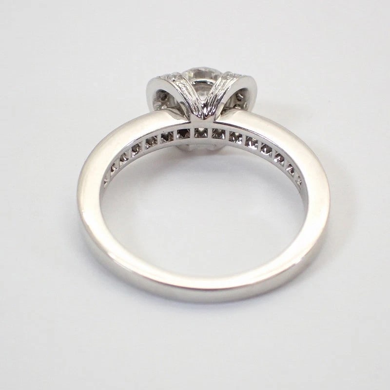 TIFFANY & CO. PT950 DIAMOND RING: Tiffany & Co. Pt950 Diamond Ring Brand: Tiffany & Co. Type/Style: Ring Material: Metal Purity Pt950, Metal Platinum, Main Stone/Creation Natural Color: Platinum Size: US 5 Accessories: None