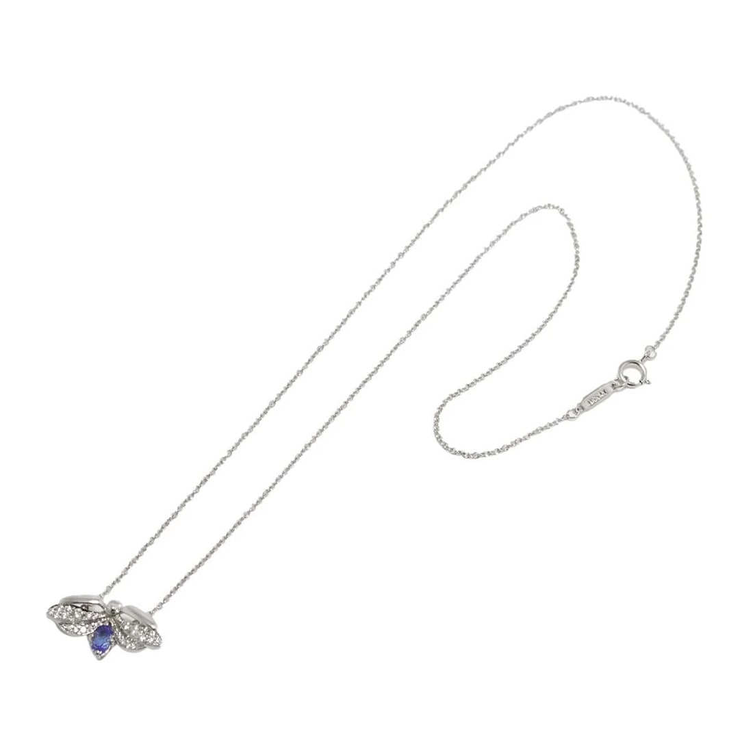 TIFFANY & CO. FIREFLY NECKLACE TANZANITE DIAMOND PLATINUM: Tiffany & Co. Firefly Necklace Tanzanite Diamond Platinum Brand: Tiffany & Co. Type/Style: Necklace Material: Metal Purity Pt950, Metal Platinum, Main Stone/Creation Natural Color: Platinum Size:
