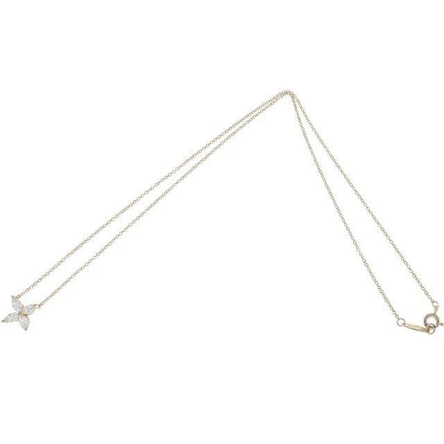 TIFFANY VICTORIA DIAMOND NECKLACE K18 PG PENDANT: Tiffany Victoria Diamond Necklace K18 PG Pendant Brand: Tiffany & Co. Type/Style: Necklace Material: Metal Purity Au750, Metal K18 PG Pink Gold, Main Stone/Creation Natural Color: Pink Gold Size: