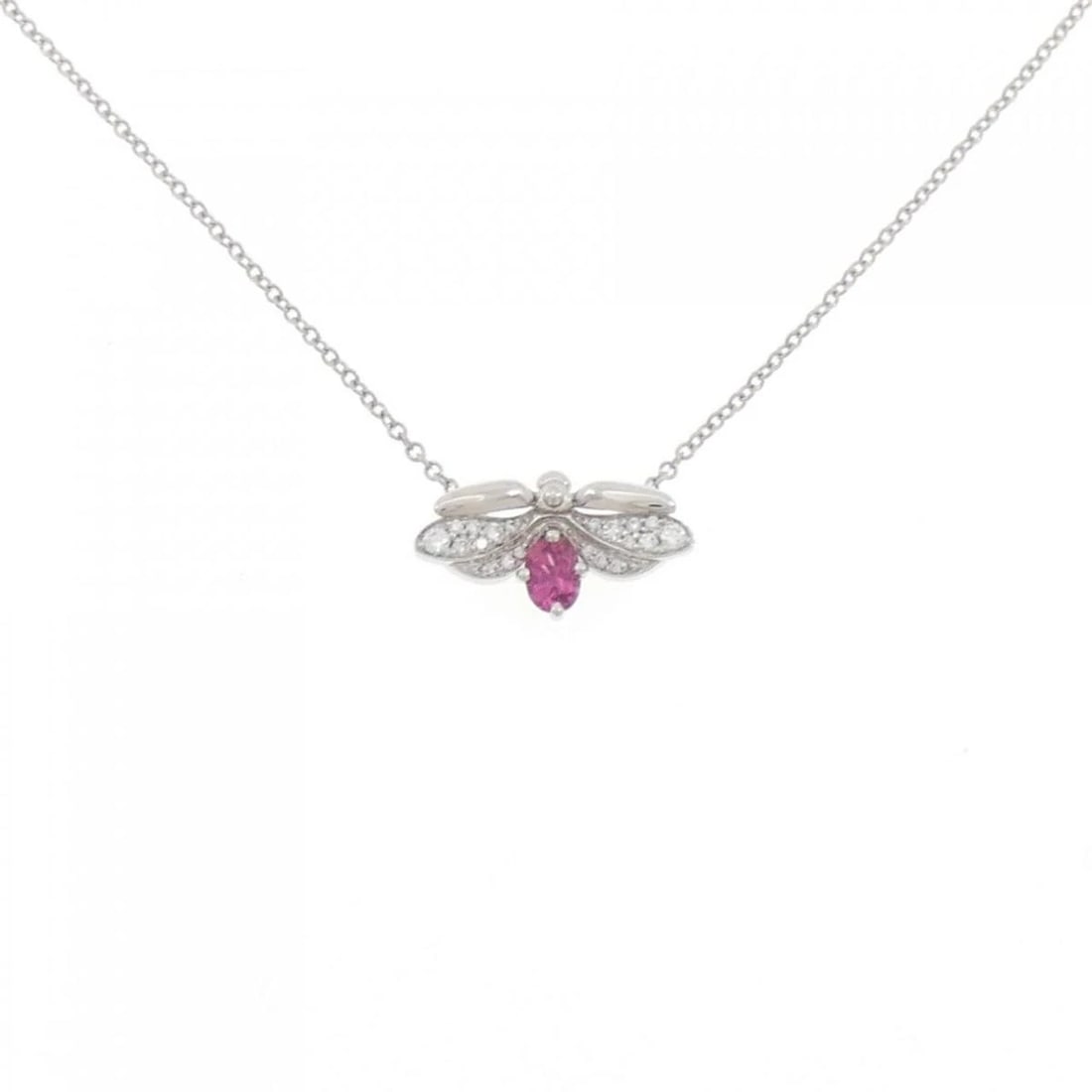 TIFFANY FIREFLY MINI NECKLACE PLATINUM 950 TOURMALINE DIAMOND: Tiffany Firefly Mini Necklace Platinum 950 Tourmaline Diamond Brand: Tiffany & Co. Type/Style: Necklace Material: Metal Purity Pt950, Metal Platinum 950, Main Stone/Creation Natural Color: Platinum