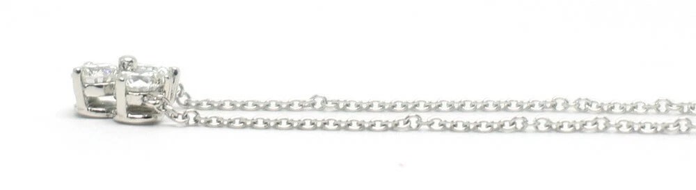 TIFFANY ARIA DIAMOND NECKLACE 3 DIAMONDS PT950 PLATINUM (1 of 4)
