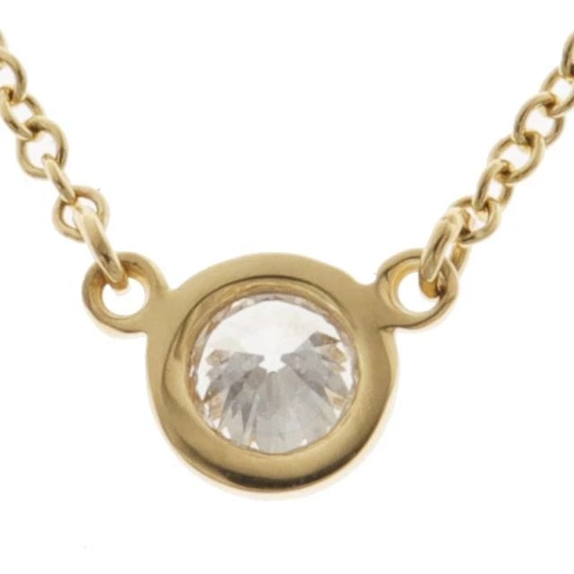 TIFFANY & CO. DIAMOND K18YG NECKLACE (1 of 4)