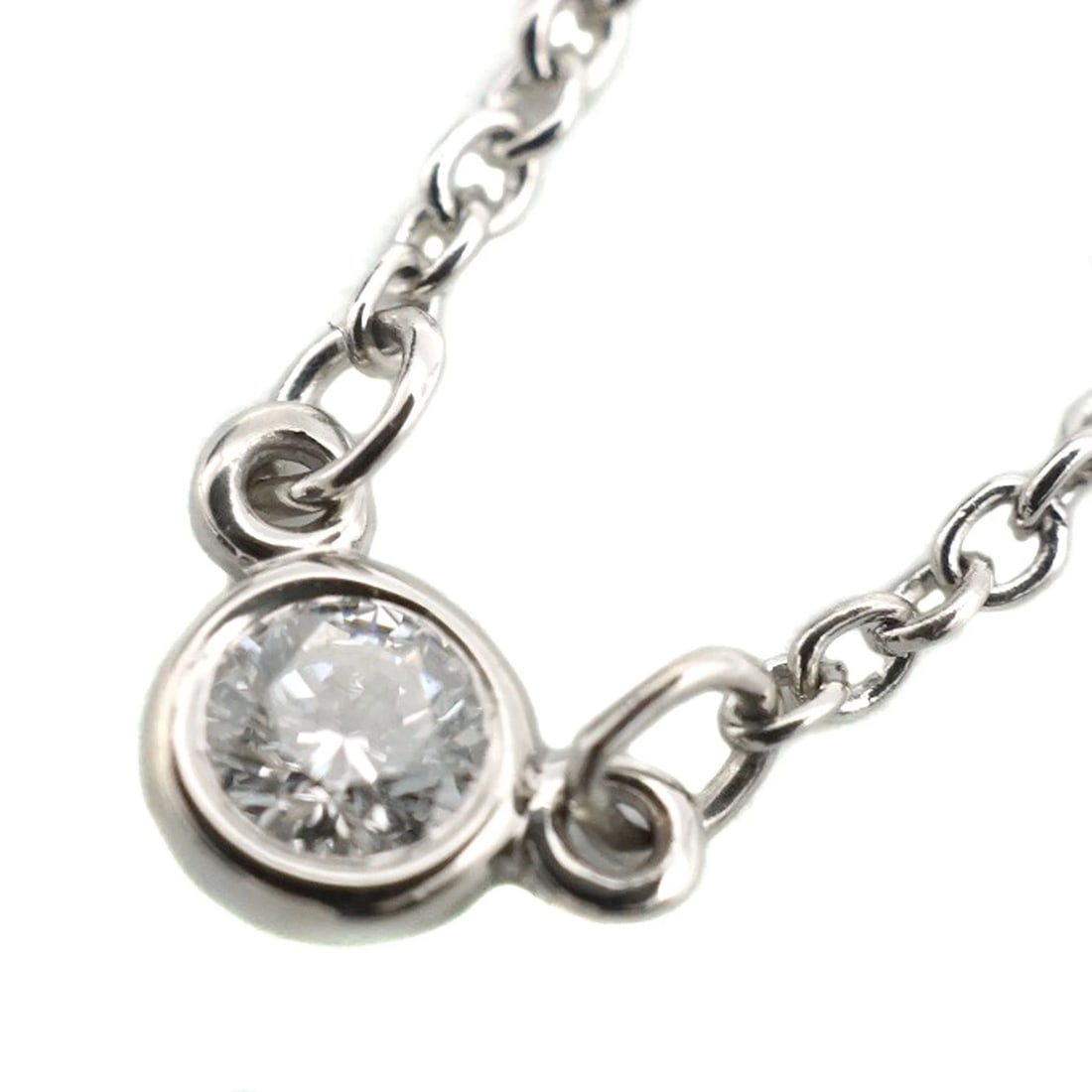 TIFFANY & CO. NECKLACE DIAMOND PT950 PLATINUM: Tiffany & Co. Necklace Diamond Pt950 Platinum Brand: Tiffany & Co. Type/Style: Necklace Material: Metal Purity Pt950, Metal Pt950 (Platinum), Main Stone/Creation Natural Color: Platinum Size: