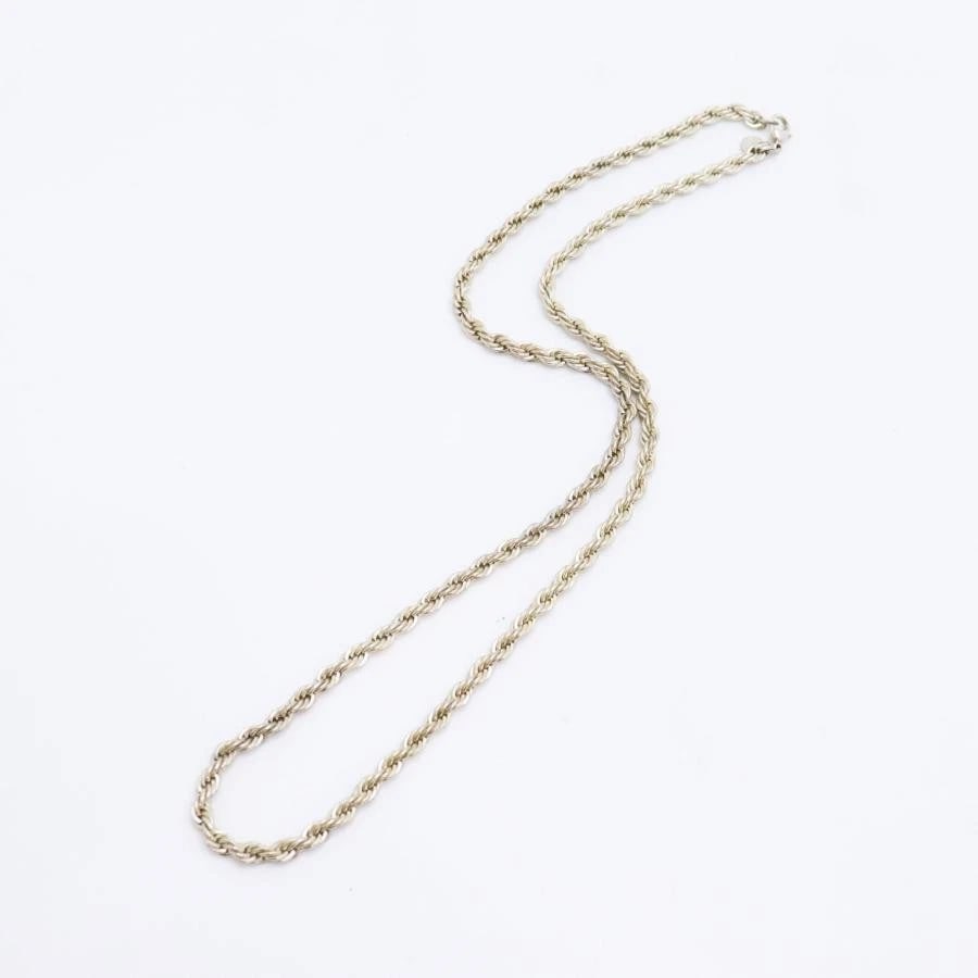 TIFFANY & CO. TWISTED ROPE SILVER 925 NECKLACE: Tiffany & Co. Twisted Rope Silver 925 Necklace Brand: Tiffany & Co. Type/Style: Necklace Material: Metal Purity 925, Metal Silver, Color: Silver Size: Length: Approx. 60cm, Width: Approx. 5mm 