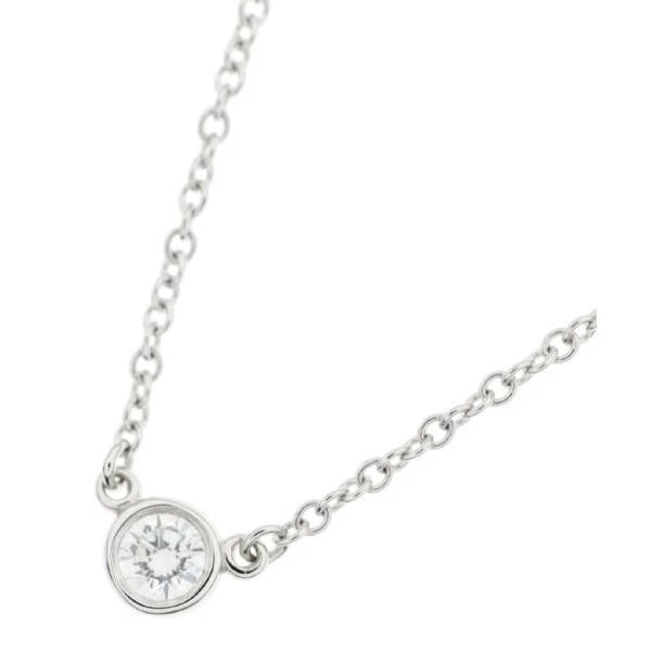 TIFFANY & CO. PT950 DIAMOND NECKLACE: Tiffany & Co. PT950 Diamond Necklace Brand: Tiffany & Co. Type/Style: Necklace Material: Metal Purity PT950, Metal Platinum, Main Stone/Creation Natural Color: Platinum Size: Diameter: 0.3cm, Neck