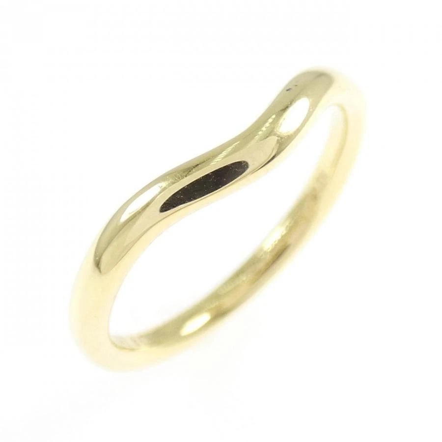 TIFFANY & CO. CURVED BAND K18YG WOMEN'S RING: Tiffany & Co. Curved Band K18YG Women's Ring Brand: Tiffany & Co. Type/Style: Ring Material: Metal Purity K18, Metal Yellow Gold, Main Stone/Creation Natural Color: Yellow Gold Size: US 4.5 Acces