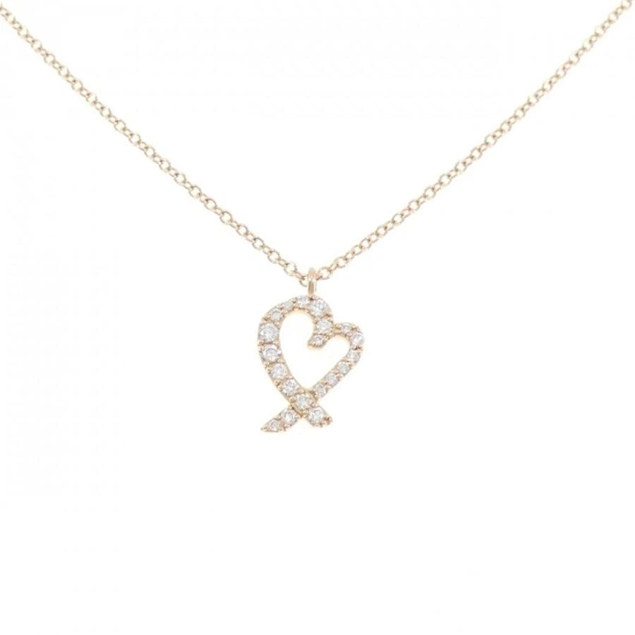 TIFFANY & CO. LOVING HEART DIAMOND K18PG NECKLACE (1 of 5)