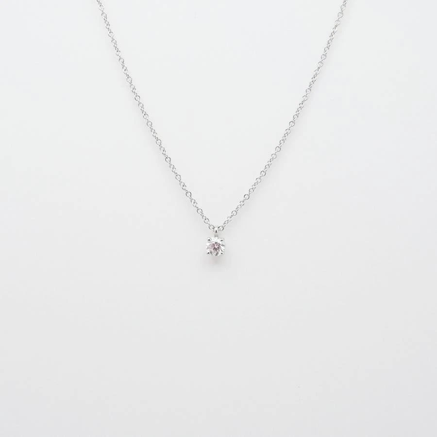 TIFFANY & CO. SOLITAIRE DIAMOND PT950 NECKLACE: Tiffany & Co. Solitaire Diamond Pt950 Necklace Brand: Tiffany & Co. Type/Style: Necklace Material: Metal Purity Pt950, Metal Platinum, Main Stone/Creation Natural Color: Platinum Size: Pendant: H6