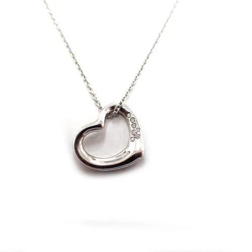 TIFFANY & CO. PERETTI HEART DIAMOND PT950 NECKLACE (1 of 7)