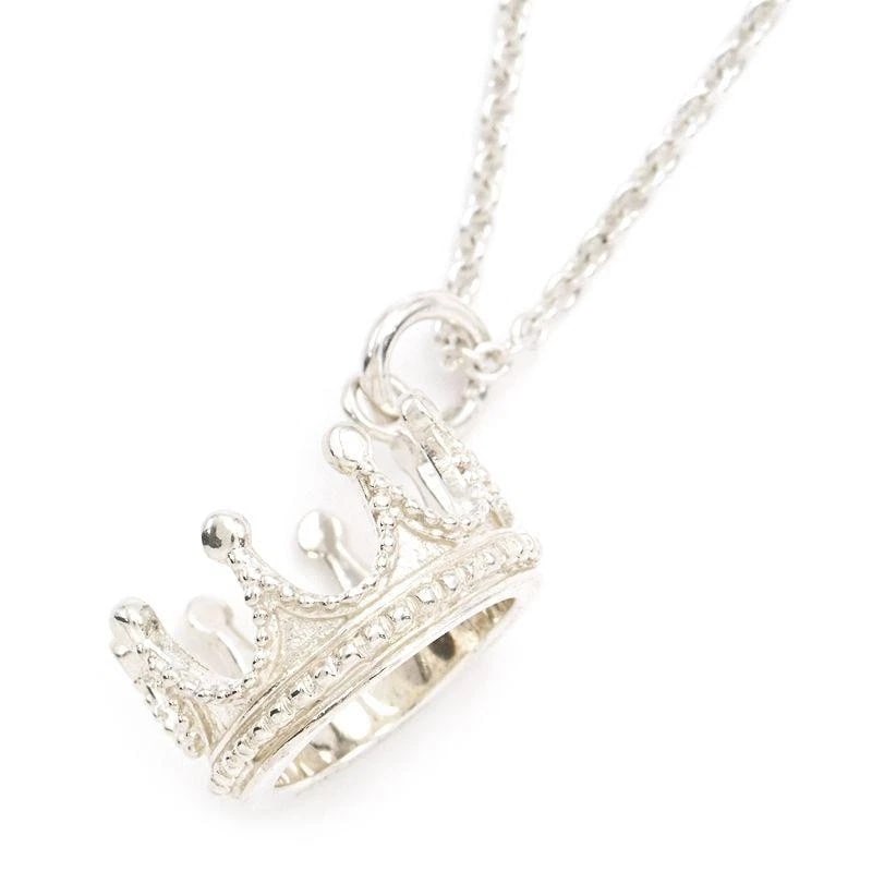TIFFANY & CO. CROWN SILVER 925 LADIES NECKLACE: Tiffany & Co. Crown Silver 925 Ladies Necklace Brand: Tiffany & Co. Type/Style: Necklace Material: Metal Purity 925, Metal Silver, Main Stone/Creation Natural Color: Silver Size: length 60cm, chai