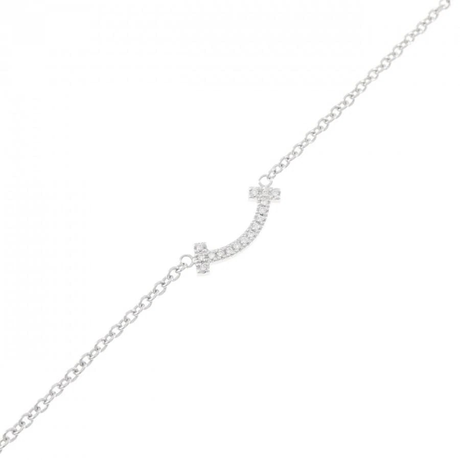 TIFFANY & CO. T SMILE DIAMOND K18WG BRACELET (1 of 4)