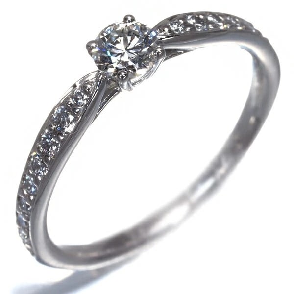 TIFFANY & CO. DIAMOND PT950 RING: Tiffany & Co. Diamond Pt950 Ring Brand: Tiffany & Co. Type/Style: Ring Material: Metal Purity Pt950, Metal Platinum, Main Stone/Creation Natural Color: Platinum Size: Us 5-5.5 Accessories: None